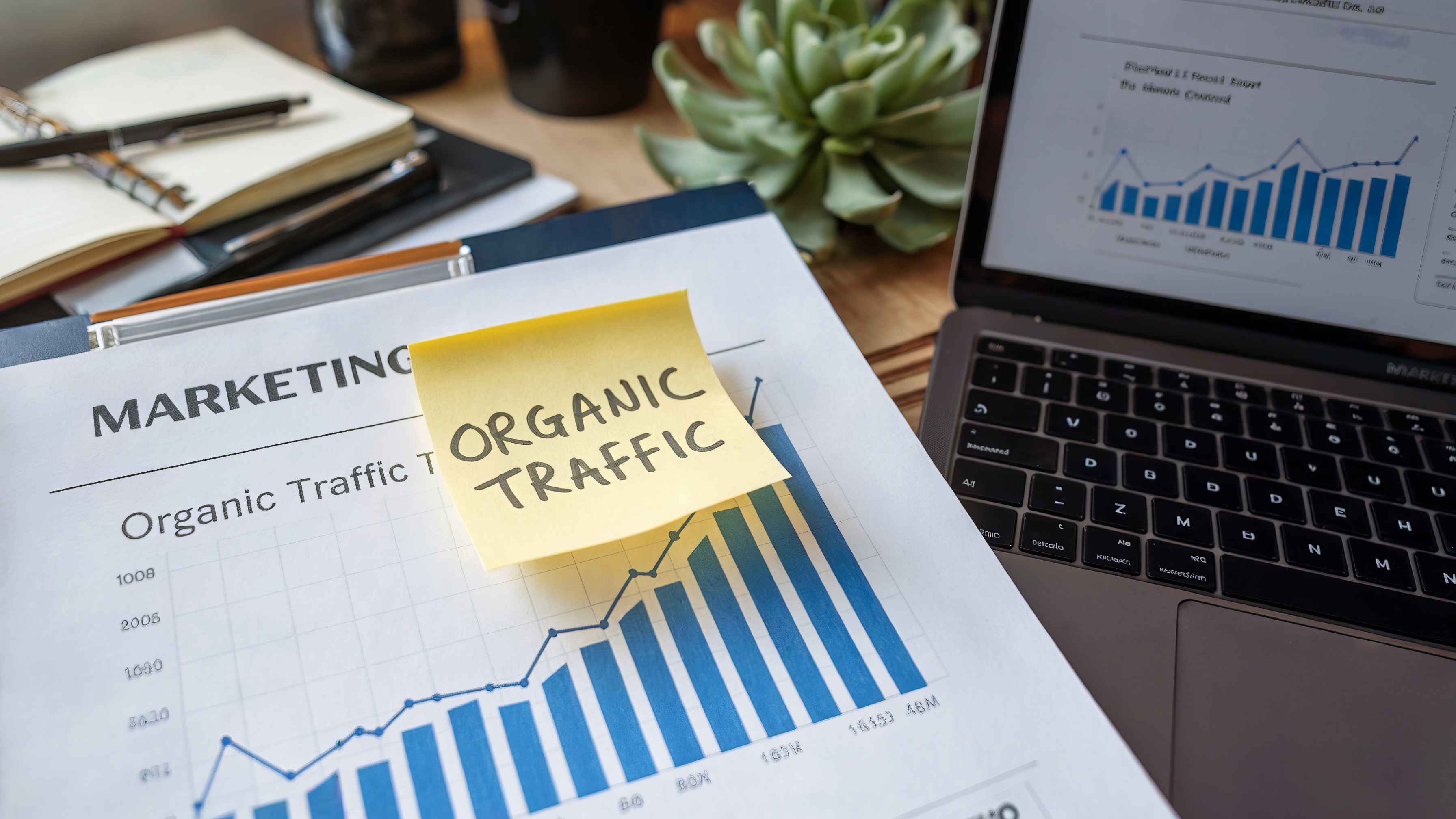 Direct Traffic Benefits – A graph showing the increase in direct website traffic due to branding efforts. 