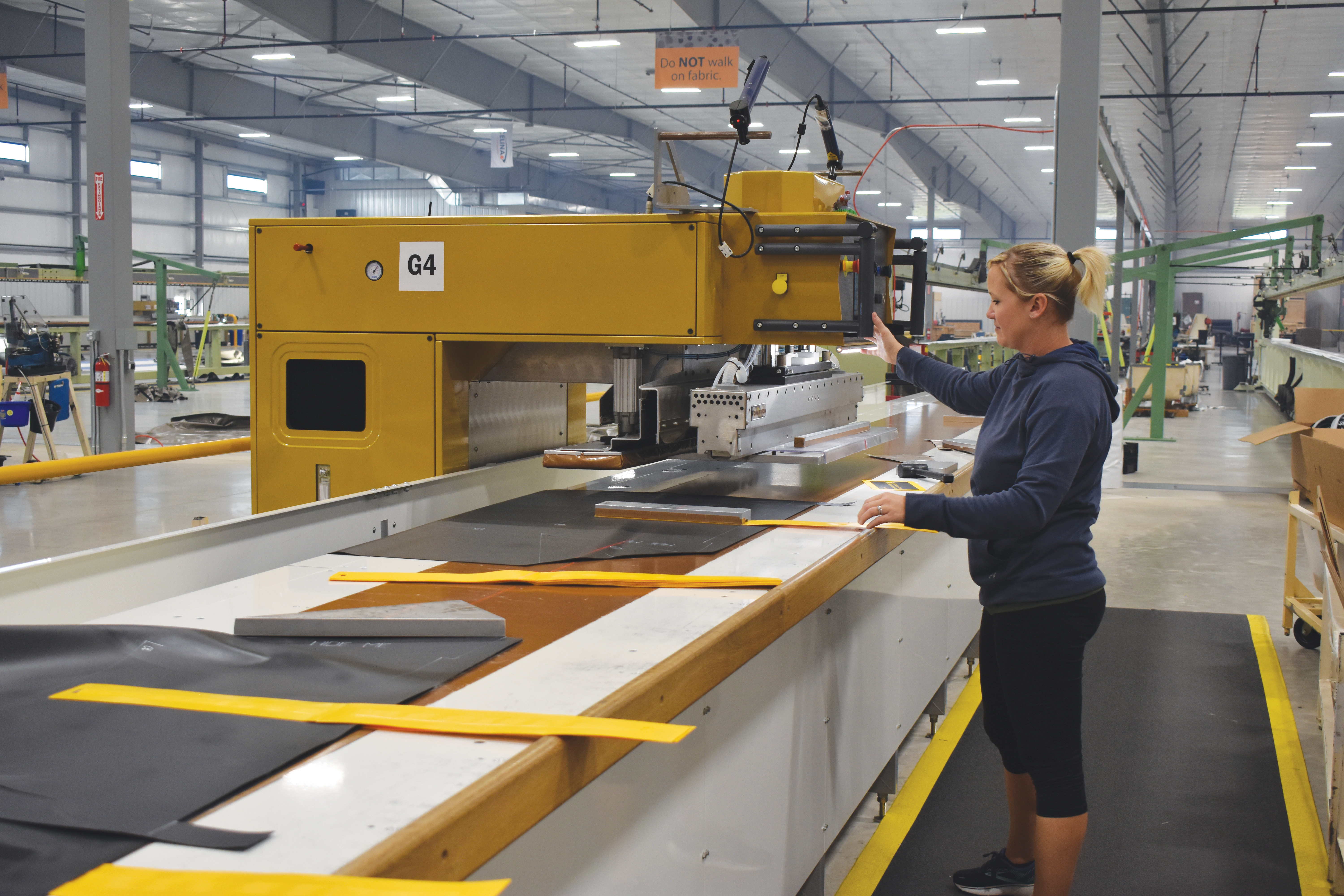 Forsstrom RF welder in use